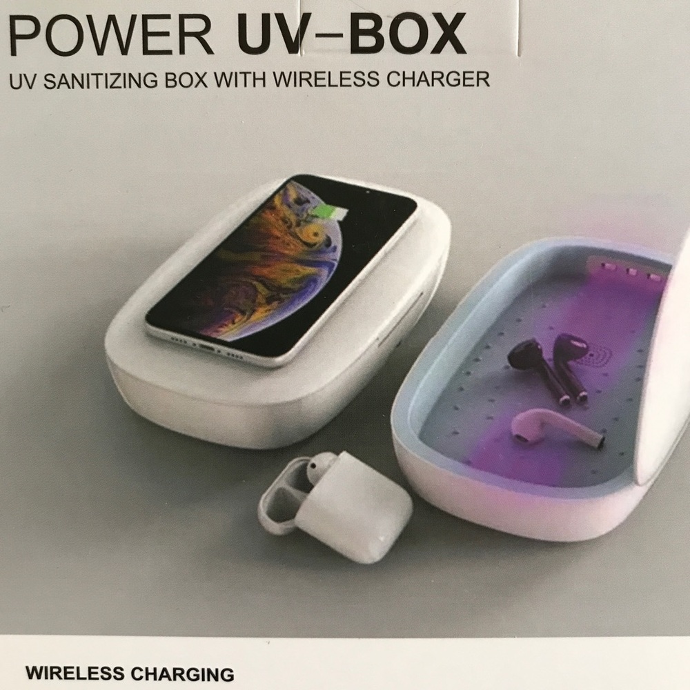 NEW! UV Sanitizing Box with Wireless Charger
